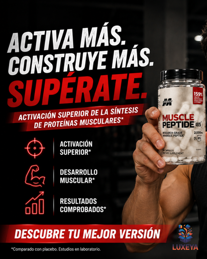 Muscle Peptide 185™ la ayuda que necesitas para tener los resultados que deseas